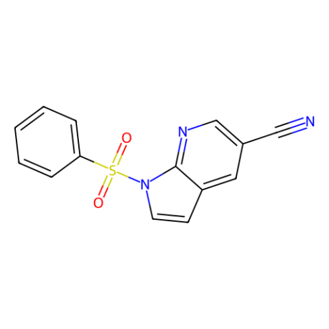 1-苯磺酰基-1H-吡咯并[2,3-b] 吡啶-5-腈,1-Benzenesulfonyl-1H-pyrrolo[2,3-b]pyridine-5-carbonitrile