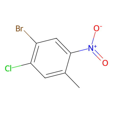 1-溴-2-氯-4-甲基-5-硝基苯,1-bromo-2-chloro-4-methyl-5-nitrobenzene