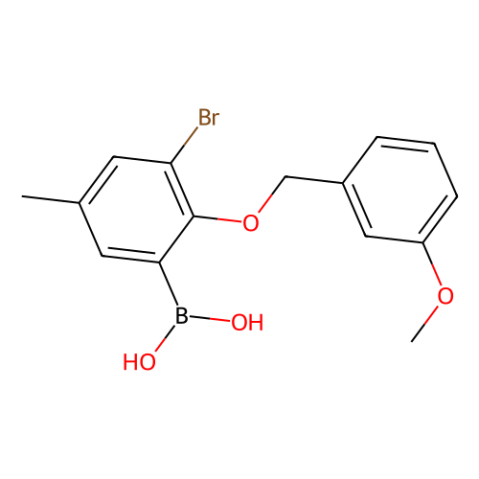 3-溴-5-甲基-2-(3'-甲氧基苄氧基)苯基硼酸,3-Bromo-5-methyl-2-(3'-methoxybenzyloxy)phenylboronic acid