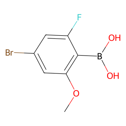 4-溴-2-氟-6-甲氧基苯基硼酸（含有數(shù)量不等的酸酐）,4-Bromo-2-fluoro-6-methoxyphenylboronic acid (contains varying amounts of Anhydride)