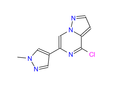 4-氯-6-(1-甲基-1H-吡唑-4-基)吡唑并[1,5-a]吡嗪,4-Chloro-6-(1-methyl-1H-pyrazol-4-yl)pyrazolo[1,5-a]pyrazine