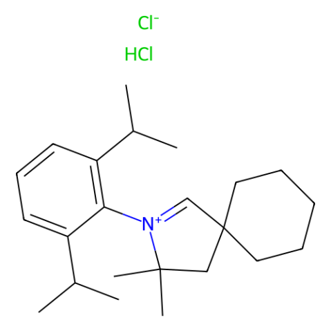 2-(2,6-二异丙基苯基)-3,3-二甲基-2-氮杂螺[4.5]癸-1-烯-2-鎓氢二氯化物,2-[2,6-Bis(1-methylethyl)phenyl]-3,3-dimethyl-2-azoniaspiro[4.5]dec-1-ene hydrogen dichloride