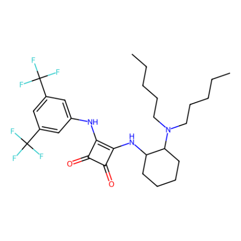 3-[[3,5-双（三氟甲基）苯基]氨基]-4-[[（（1S，2S）-2-（二戊基氨基）环己基]氨基]-3-环丁烯-1,2-二酮,3-[[3,5-Bis(trifluoromethyl)phenyl]amino]-4-[[(1S,2S)-2-(dipentylamino)cyclohexyl]amino]-3-cyclobutene-1,2-dione