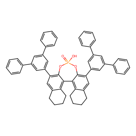 (S)-3,3'-双(3,5-二苯基苯基)-5,5',6,6',7,7',8,8'-八氢-1,1'-联萘酚磷酸酯,(11bS)-8,9,10,11,12,13,14,15-Octahydro-4-hydroxy-2,6-bis([1,1':3',1''-terphenyl]-5'-yl)-4-oxide-dinaphtho[2,1-d:1',2'-f][1,3,2]dioxaphosphepin