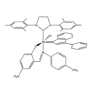 [1,3-双(2,4,6-三甲基苯基)-2-咪唑烷亚基]-[2-[[(4-甲基苯基)亚氨基]甲基]-4-硝基苯酚基]-[3-苯基-1H-茚-1-亚基]氯化钌(II),[1,3-Bis(2,4,6-trimethylphenyl)-2-imidazolidinylidene]-[2-[[(4-methylphenyl)imino]methyl]-4-nitrophenolyl]-[3-phenyl-1H-inden-1-ylidene]ruthenium(II) chloride