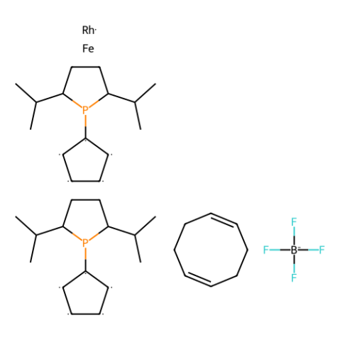 1,1-双（（2R，5R）-2,5-二异丙基膦酰基）二茂铁（环辛二烯）四氟硼酸铑（I）,1,1-Bis((2R,5R)-2,5-di-i-propylphospholano)ferrocene(cyclooctadiene)rhodium(I) tetrafluoroborate