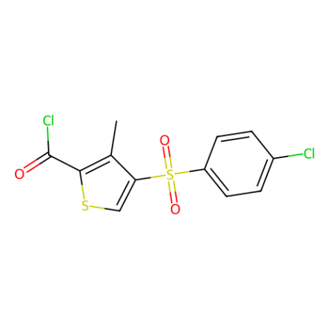 4-[(4-氯苯基)磺酰基]-3-甲基噻吩-2-酰氯,4-[(4-Chlorophenyl)sulfonyl]-3-Methylthiophene-2-carbonyl chloride