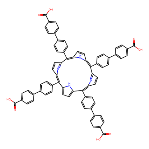 4',4'''4''''',4'''''''-(卟啉-5,10,15,20-四基)四(([1,1'-联苯]-4--羧酸)),4',4''',4''''',4'''''''-(porphyrin-5,10,15,20-tetrayl)tetrakis(([1,1'-biphenyl]-4-carboxylic acid))