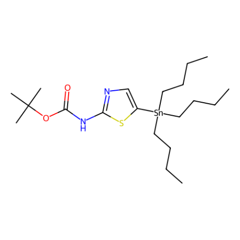 2-(N-BOC)-5-(三丁基锡基)噻唑,2-(N-Boc-amino)-5-(tributylstannyl)thiazole