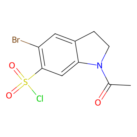 5-溴-1-乙酰基-2,3-二氢-1H-吲哚-6-磺酰氯,5-bromo-1-acetyl-2,3-dihydro-1H-indole-6-sulfonyl chloride