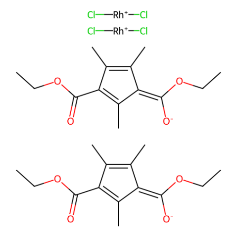 [1,3-双(乙氧羰基)-2,4,5-三甲基环戊二烯-1-基]铑(III)二氯化物二聚体,[1,3-Bis(ethoxycarbonyl)-2,4,5-trimethylcyclopentadien-1-yl]rhodium(III) Dichloride Dimer