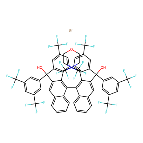 (11bS)-2,6-双[双[3,5-双(三氟甲基)苯基]羟甲基]-3,5-二氢螺[4H-二萘[2,1-c:1',2'-e]氮杂卓-4,4'-吗啉]溴化物,(11bS)-2,6-Bis[bis[3,5-bis(trifluoromethyl)phenyl]hydroxymethyl]-3,5-dihydrospiro[4H-dinaphth[2,1-c:1',2'-e]azepine-4,4'-morpholinium] Bromide