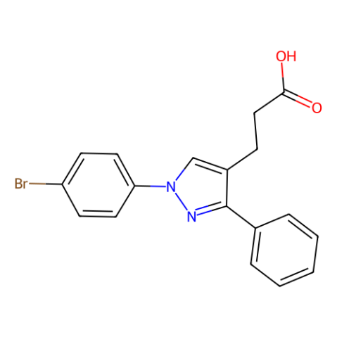 1-(4-溴苯基)-3-苯基吡唑-4-丙酸,1-(4-Bromophenyl)-3-phenylpyrazole-4-propionic acid