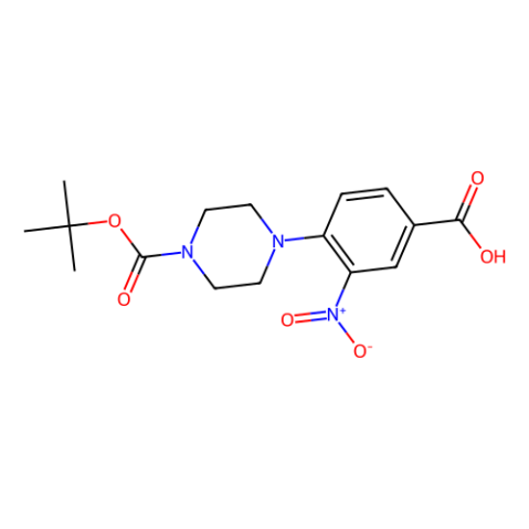 4-(Boc-piperazin-1-基)-3-硝基苯甲酸,4-(Boc-piperazin-1-yl)-3-nitrobenzoic acid