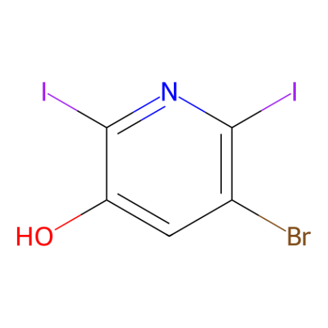 5-溴-2,6-二碘吡啶-3-醇,5-Bromo-2,6-diiodopyridin-3-ol