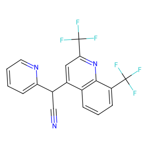 2,8-双(三氟甲基)-2'-(2-吡啶基)-4-喹啉乙腈,2,8-Bis(trifluoromethyl)-2′-(2-pyridyl)-4-quinolineacetonitrile