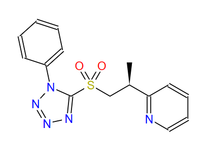 2-[（1S）-1-甲基-2-[（1-苯基-1H-四唑-5-基）磺酰基]乙基]吡啶,Pyridine, 2-[(1S)-1-methyl-2-[(1-phenyl-1H-tetrazol-5-yl)sulfonyl]ethyl]-