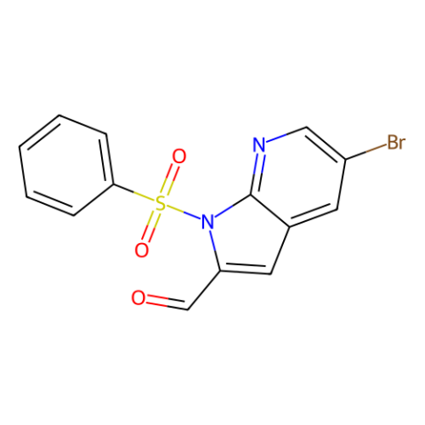 5-溴-1-(苯基磺酰基)-1H-吡咯并[2,3-b]吡啶-2-甲醛,5-Bromo-1-(phenylsulfonyl)-1H-pyrrolo[2,3-b]pyridine-2-carbaldehyde