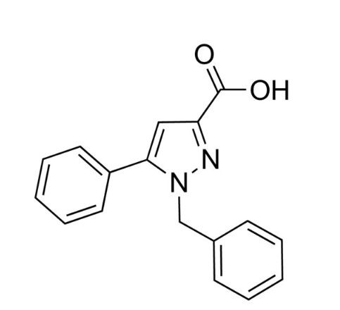 1-芐基-5-苯基-1H-吡唑-3-羧酸,1-Benzyl-5-phenyl-1H-pyrazole-3-carboxylic acid