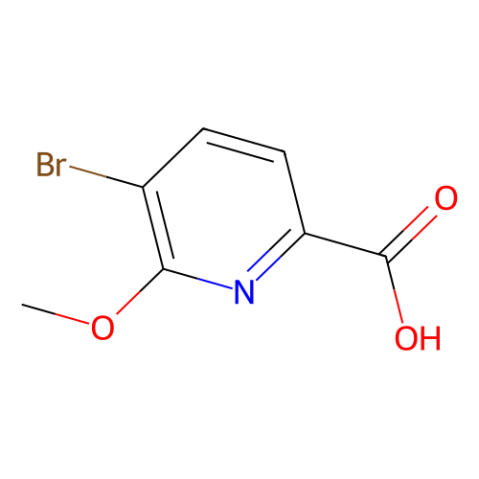 5-溴-6-甲氧基吡啶甲酸,5-Bromo-6-methoxypicolinic acid