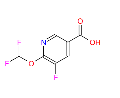 6-二氟甲氧基-5-氟烟酸,6-Difluoromethoxy-5-fluoronicotinic acid