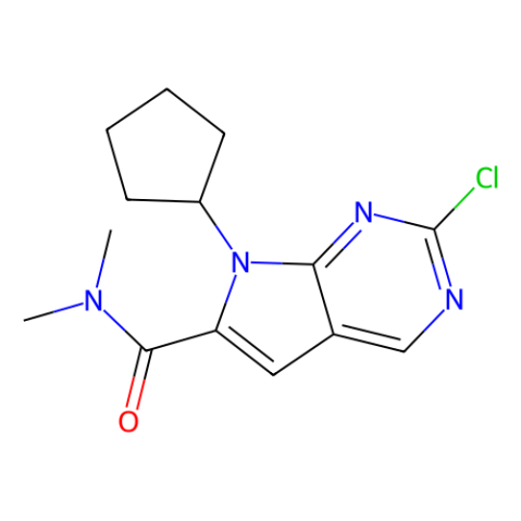 2-氯-7-环戊基-N,N-二甲基-7H-吡咯并[2,3-d]嘧啶-6-羧酰胺,2-chloro-7-cyclopentyl-N,N-dimethyl-7H-pyrrolo[2,3-d]pyrimidine-6-carboxamide