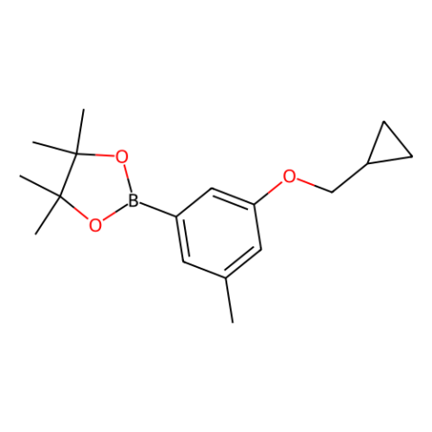 3-(环丙基甲氧基)-5-甲基苯基硼酸,频哪醇酯,3-(Cyclopropylmethoxy)-5-methylphenylboronic acid, pinacol ester