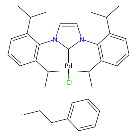 氯[(1,2,3-η)-3-苯基-2-丙烯基] [1,3-双(2,6-二异丙基苯基)咪唑-2-亚烷基]钯(II),[1,3-Bis(2,6-diisopropylphenyl)imidazol-2-ylidene]chloro[3-phenylallyl]palladium(II), Chlorophenylallyl[1,3-bis(2,6-diisopropylphenyl)imidazol-2-ylidene]palladium (II)