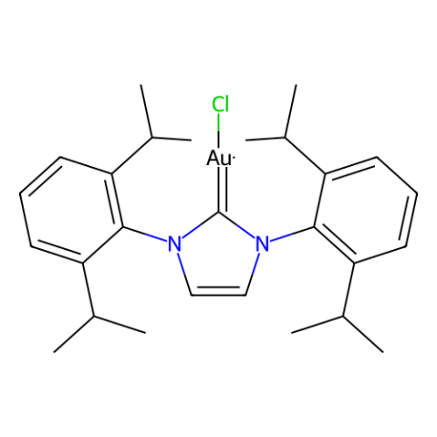 1,3-双(2,6-二异丙基苯基)咪唑-2-亚甲基氯化金(I),Chloro[1,3-bis(2,6-diisopropylphenyl)imidazol-2-ylidene]gold(I)