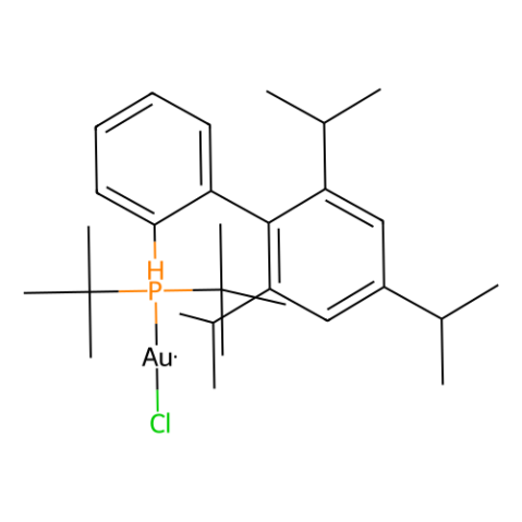 氯[2-二-叔-丁基(2',4',6'-三异丙基联苯)膦]金(I),Chloro[2-di-tert-butyl(2′,4′,6′-triisopropylbiphenyl)phosphine] gold(I)