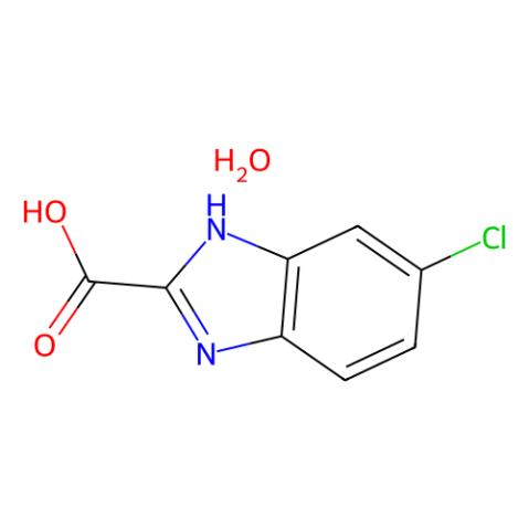 6-氯-1H-苯并咪唑-2-羧酸一水合物,6-Chloro-1H-benzimidazole-2-carboxylic acid monohydrate