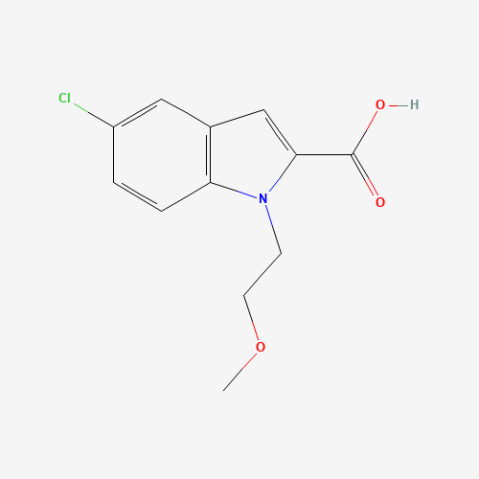 5-氯-1-(2-甲氧基乙基)-1H-吲哚-2-羧酸,5-Chloro-1-(2-methoxyethyl)-1H-indole-2-carboxylic acid