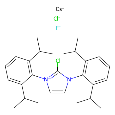 2-氯-1,3-雙(2,6-二異丙基苯基)-1H-氯化咪唑-氟化銫絡(luò)合物,2-Chloro-1,3-bis(2,6-diisopropylphenyl)-1H-imidazol-3-ium chloride cesium fluoride complex