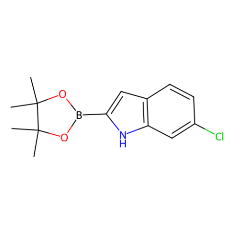 6-氯-2-(4,4,5,5-四甲基-1,3,2-二氧硼雜環(huán)戊烷-2-基)-1H-吲哚,6-Chloro-2-(4,4,5,5-tetramethyl-1,3,2-dioxaborolan-2-yl)-1H-indole