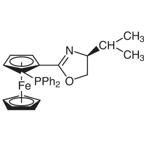 (S)-1-(二苯基膦基)-2-[(S)-4-異丙基噁唑啉-2-基]二茂鐵,(S)-1-(Diphenylphosphino)-2-[(S)-4-isopropyloxazolin-2-yl]ferrocene