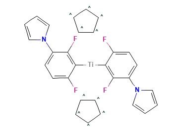 双环戊二烯基[2,6-二氟-3-(1-吡咯基)苯基]钛,Dicyclopentadienylbis[2,6-difluoro-3-(1-pyrrolyl)phenyl]titanium