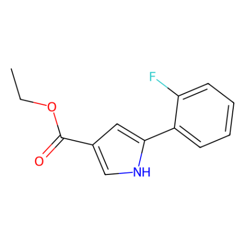 5-(2-氟苯基)-1H-吡咯-3-羧酸乙酯,Ethyl 5-(2-fluorophenyl)-1H-pyrrole-3-carboxylate