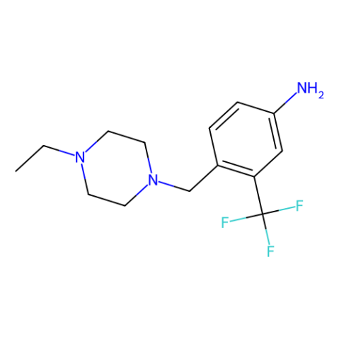 4-(4-乙基哌嗪-1-甲基)-3-三氟甲基苯胺,4-((4-Ethylpiperazin-1-yl)methyl)-3-(trifluoromethyl)aniline