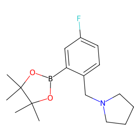 5-氟-2-(吡咯烷基甲基)苯基硼酸,频哪醇酯,5-Fluoro-2-(pyrrolidinomethyl)phenylboronic acid, pinacol ester