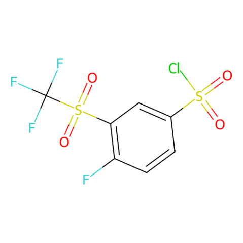 3-(三氟甲基磺?；?-4-氟苯磺酰氯,4-Fluoro-3-((trifluoromethyl)sulfonyl)benzene-1-sulfonyl chloride