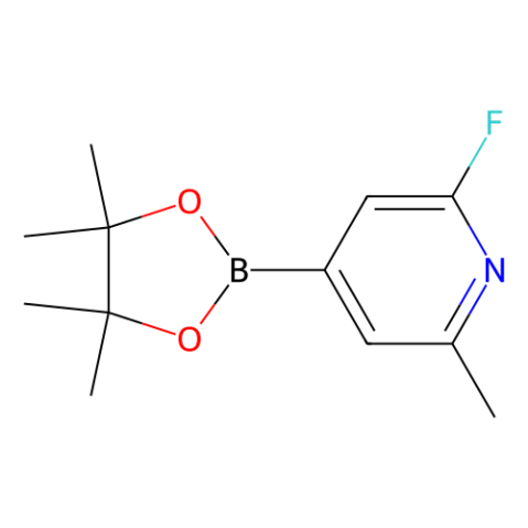 2-氟-6-甲基-4-(4,4,5,5-四甲基-1,3,2-二氧硼杂环戊烷-2-基)吡啶,2-Fluoro-6-methyl-4-(4,4,5,5-tetramethyl-1,3,2-dioxaborolan-2-yl)pyridine