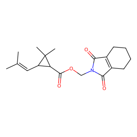 右旋胺菊酯,(1,3,4,5,6,7-Hexahydro-1,3-dioxo-2H-isoindol-2-yl)methyl (1R-trans)-2,2-dimethyl-3-(2-methylprop-1-enyl)cyclopropanecarboxylate