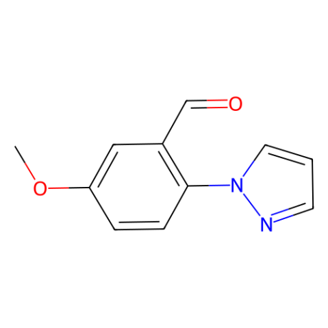 5-甲氧基-2-(1H-吡唑-1-基)苯甲醛,5-Methoxy-2-(1H-pyrazol-1-yl)benzaldehyde