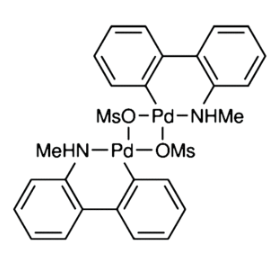 (2'-甲氨基-1,1'-联苯-2-基)甲磺酰钯(II)二聚体,(2''-Methylamino-1,1''-biphenyl-2-yl)methanesulfonatopalladium(II) dimer