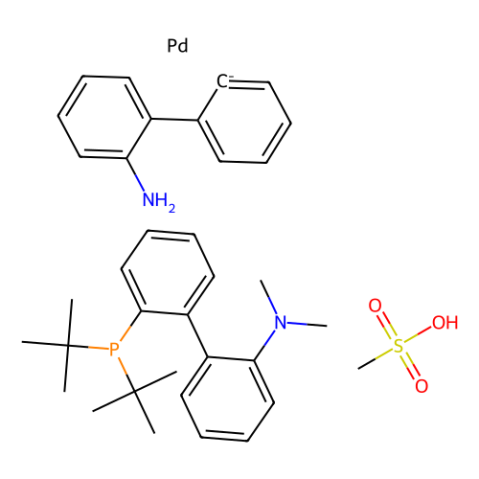 甲烷磺酰基[2-（二叔丁基膦基）-2''-（N，N-二甲基氨基）-1,1''-聯(lián)苯] [2''-氨基-1,1''-聯(lián)苯-2-基鈀（II）二氯甲烷加合物,Methanesulfonato[2-(di-t-butylphosphino)-2''-(N,N-dimethylamino)-1,1''-biphenyl](2''-amino-1,1''-biphenyl-2-yl)palladium(II) dichloromethane adduct