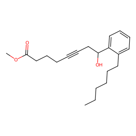 8-羟基-8-（2-戊基-氧苯基）-辛基5-炔酸甲酯,Methyl-8-hydroxy-8-(2-pentyl-oxyphenyl)-oct-5-ynoate