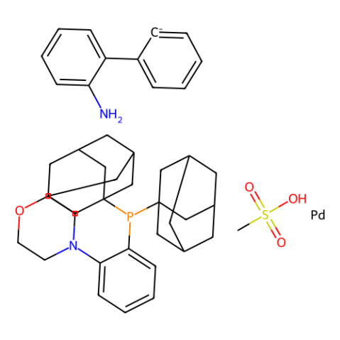 甲烷磺酸盐{N-[2-（二-1-金刚烷基膦）苯基]吗啉}（2'-氨基-1,1'-联苯-2-基）钯（II）二氯甲烷加合物,Methanesulfonato{N-[2-(di-1-adamantylphosphino)phenyl]morpholine}(2'-amino-1,1'-biphenyl-2-yl)palladium(II) dichloromethane adduct