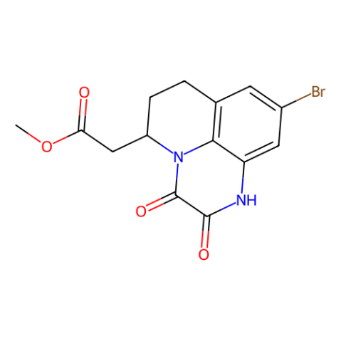 甲基 2-(9-溴-2,3-二氧基-2,3,6,7-四氫-1H,5H-吡啶[1,2, 3-脫]喹啉-5-基)乙酸,Methyl 2-(9-bromo-2,3-dioxo-2,3,6,7-tetrahydro-1H,5H-pyrido[1,2,3-de]quinoxalin-5-yl)acetate