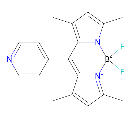 4-吡啶-BODIPY,2,2-difluoro-4,6,10,12-tetramethyl-8-pyridin-4-yl-3-aza-1-azonia-2-boranuidatricyclo[7.3.0.03,7]dodeca-1(12),4,6,8,10-pentaene