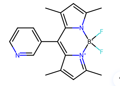 3-吡啶-BODIPY,2,2-difluoro-4,6,10,12-tetramethyl-8-pyridin-4-yl-3-aza-1-azonia-2-boranuidatricyclo[7.3.0.03,7]dodeca-1(12),4,6,8,10-pentaene